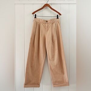 BDG Urban Outfitters NWT Logan Pleated Chino Grandpa Pant Wide Leg Khaki Women S